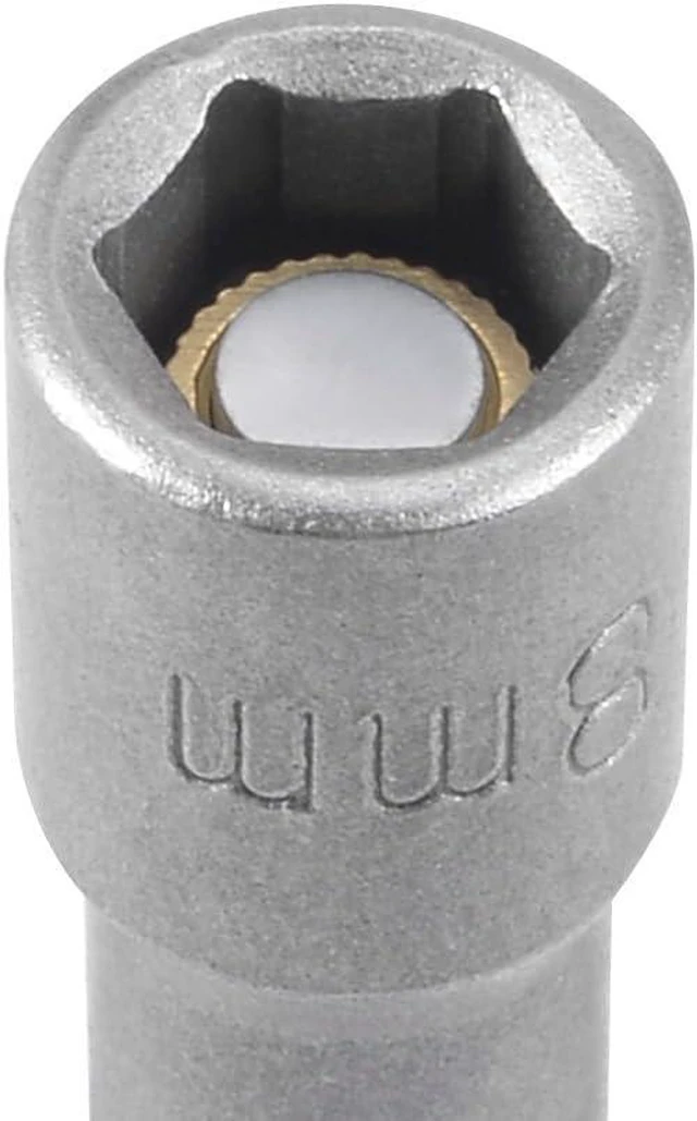 Alt view image 3 of 7 - Set of 3 Magnetic Socket 8mm, 1/4" Hex Shank Drill Adapter for Nut Driver, Power Drills and Impact Socket Adapter, 65mm Length