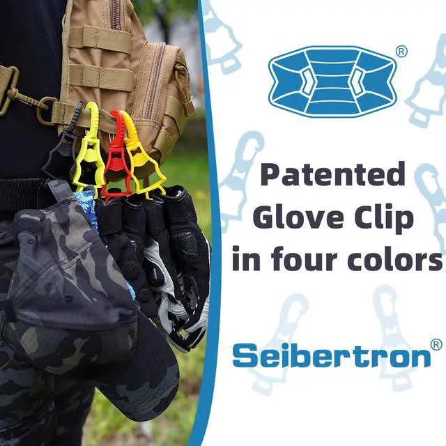 Alt view image 2 of 6 - Work Gloves Grabber Holder Clip to Pants, 2 Pieces Red
