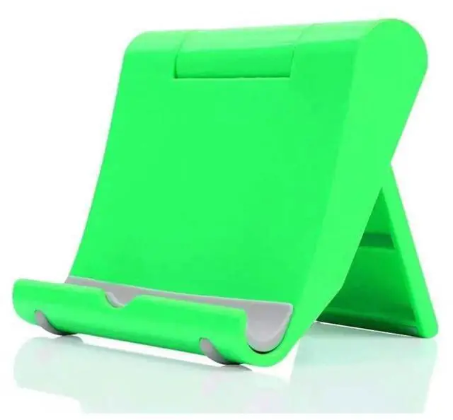 Main image of Cell Phone Stand, Desktop Holder for Smartphones, Phones & Tablets | Foldable Adjustable Mobile Dock, Universal Tabletop Mount, Multi-Angle Desk Stand Compatible with Smartphones & Mini Tablets