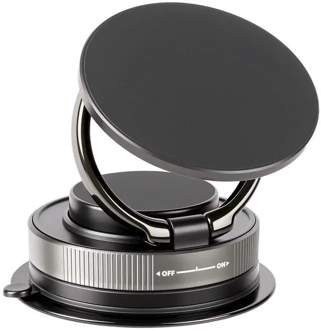 Main image of Magnetic Car Phone Holder for MagSafe Updated Strong Suction Cup Car Phone Mount for Dashboard Windshield Middle Screen 360° Rotatable & Adjustable for All the Cellphones