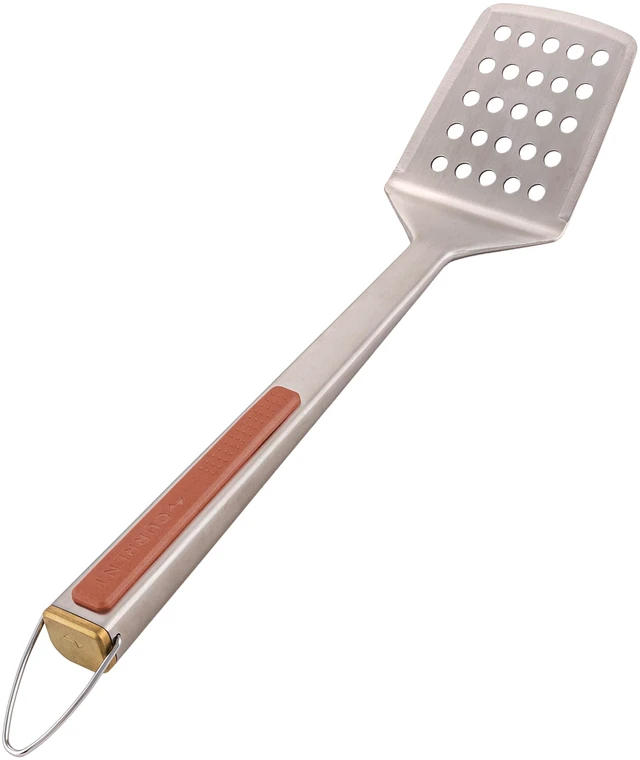 Main image of 15.4-Inch Stainless Steel Grill Spatula | Heat-Resistant, Heavy-Duty Spatula for Kitchens, BBQs, Camping, Griddles and Outdoor Cooking.