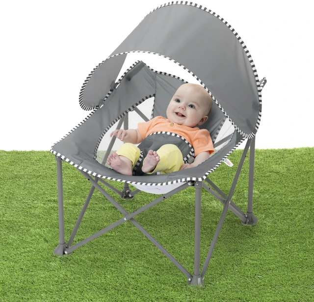 Alt view image 2 of 7 - Baby Chair, Portable Travel Seat, UPF 50+ Canopy