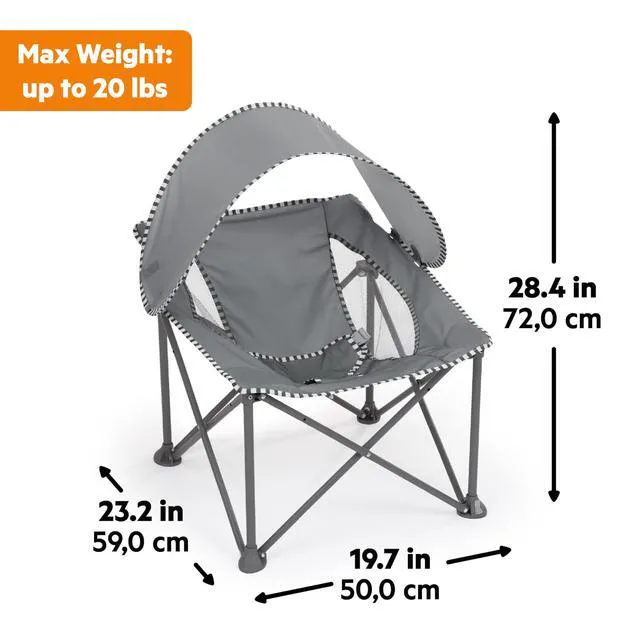 Alt view image 7 of 7 - Baby Chair, Portable Travel Seat, UPF 50+ Canopy
