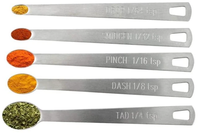 Alt view image 2 of 5 - Mini Stainless Steel Measuring Spoons Set (Set of 5)