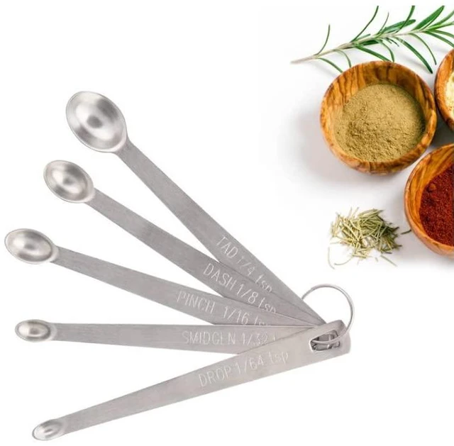 Alt view image 3 of 5 - Mini Stainless Steel Measuring Spoons Set (Set of 5)