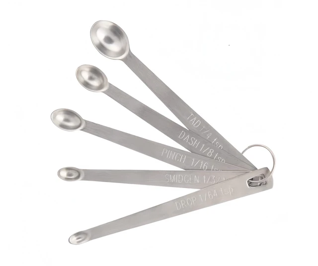Main image of Mini Stainless Steel Measuring Spoons Set (Set of 5)