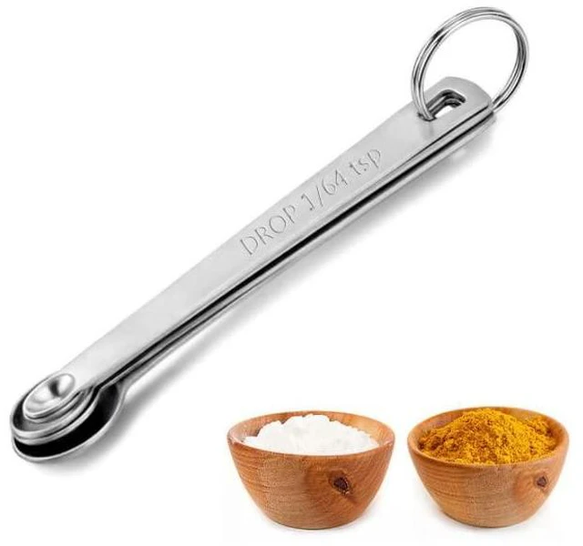 Alt view image 5 of 5 - Mini Stainless Steel Measuring Spoons Set (Set of 5)