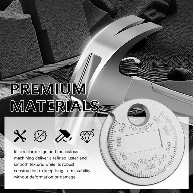 Alt view image 3 of 7 - TSIEBRV Car Spark Plug Gap Tool,Metric & Inch Spark Plug Gapping Tool for Quick Measurement (0.020-0.100 Inch & 0.6-2.4mm),Universal Sparks Plugs Gapper Tools Car Accessories