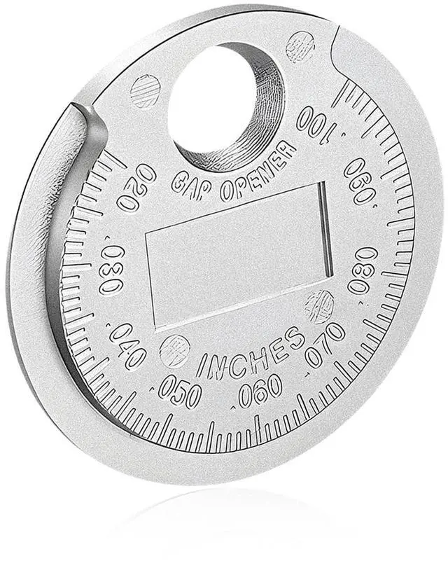 Main image of YTFRL Spark Plug Measuring Tool, Engine Sparkplug Space Tool Scaled from 0.020 to 0.100 Inch, Universal Zinc Alloy Spark Plug Gap Gauge for Quick Reading, Car Accessories