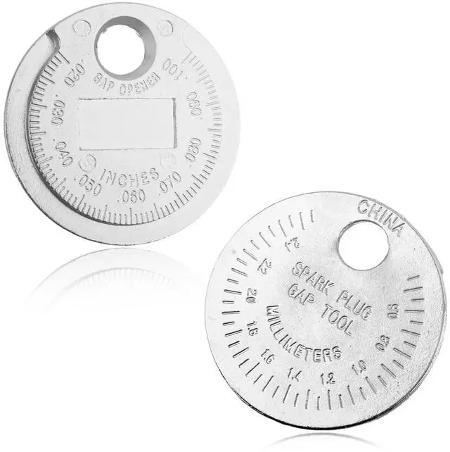 Main image of Figpade 2PCS 0.02-0.10" Spark Plug Gap Tool with Slots & Clear Markings | Portable Sparks Plug Gapping Tool,Hard & Rust-Proof Sparks Plugs Gapper as Spark Plugs Gap Gauge Car Tools