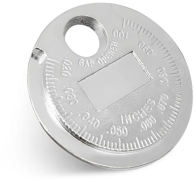 Main image of DXNQ Spark Plug Measuring Tool, Zinc Alloy Measuring Wire Spark Plug Gap Gauge Tool Scaled from 0.020" to 0.100", Portable Spark Plug Adjustment Tool, Gap Measuring Tool Car Accessories