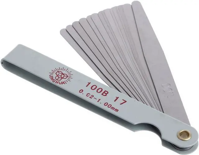 Alt view image 4 of 5 - 1Pc 0.02 to 1mm 17 Thickness for Metric Filler Feeler Gauge Measure to for Guitar, Spark Plug, Piston Measure Gauges