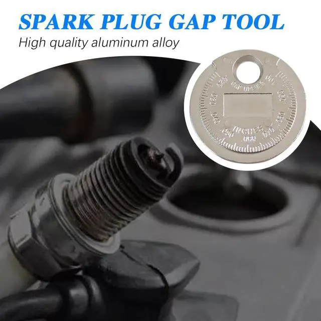 Alt view image 4 of 7 - CHRYMUM Spark Plug Gapper, Spark Plug Measuring Tool, Scaled from .020" to .100", Zinc Alloy Portable Spark Plug Adjustment Tool, Gap Measuring Tool of Car Accessories