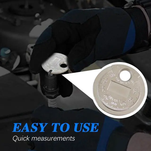 Alt view image 7 of 7 - CHRYMUM Spark Plug Gapper, Spark Plug Measuring Tool, Scaled from .020" to .100", Zinc Alloy Portable Spark Plug Adjustment Tool, Gap Measuring Tool of Car Accessories