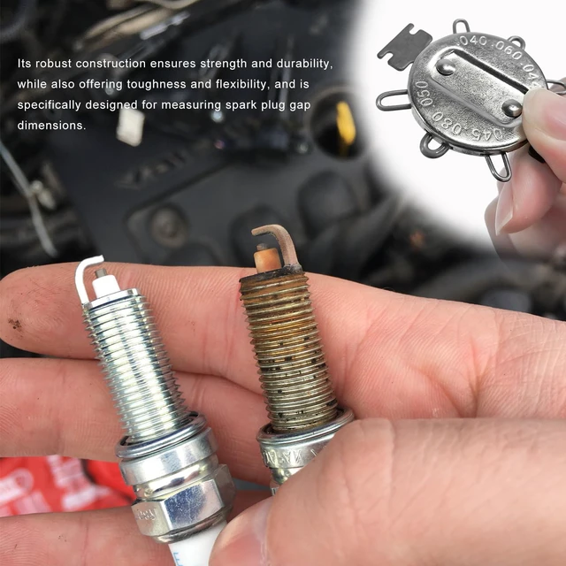 Alt view image 6 of 6 - Rdxcv 2 PCS Spark Plug Gap Gauge Tool, 6 Wire Metric Standard Inches Measuring Tool Spark Plug Gapper, Ignition Plugs Gap Gauge for Accurate Measurement & Adjustment, Car Accessories