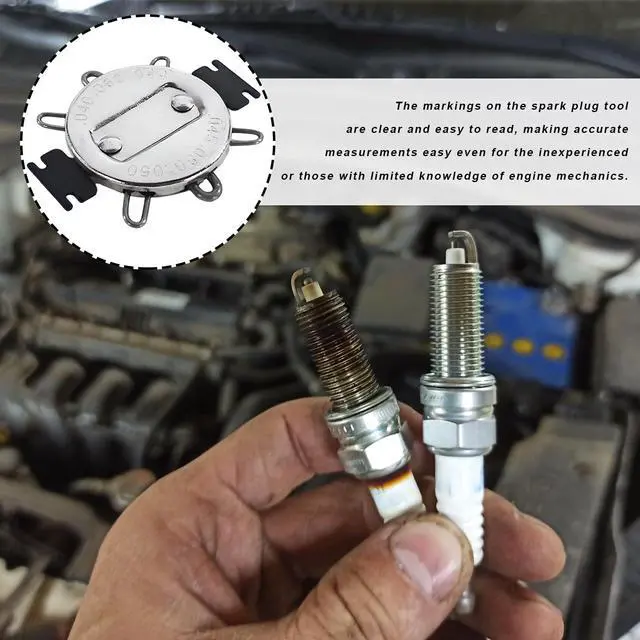 Alt view image 6 of 6 - BWBWND 2PCS Spark Plug Gap Gauge Tool, 6 Wire Spark Plug Gap Measuring Tool Metric Standard Inches Gapper, Automotive SAE/Metric Gap Gauge for Accurate Plugs Measurement & Adjustment
