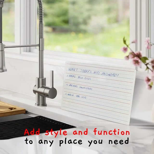 Alt view image 6 of 7 - 1 Small Dry Erase Board for Kids - White Board for Kids | Individual Dry Erase Board for Kids - Portable Kids Mini Whiteboard | Double Sided Small White Boards | Lined and Plain, 9"x12"