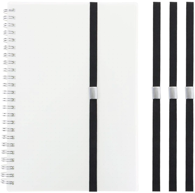 Main image of Mini Skater Elastic Planner Bands Book Page Markers for Hardcover Journal Notebook Book Lovers- Stretchy Closure Reading Straps to Holds Planner Closed, Fit Notebooks from 8" to 11 in Height, Pack of