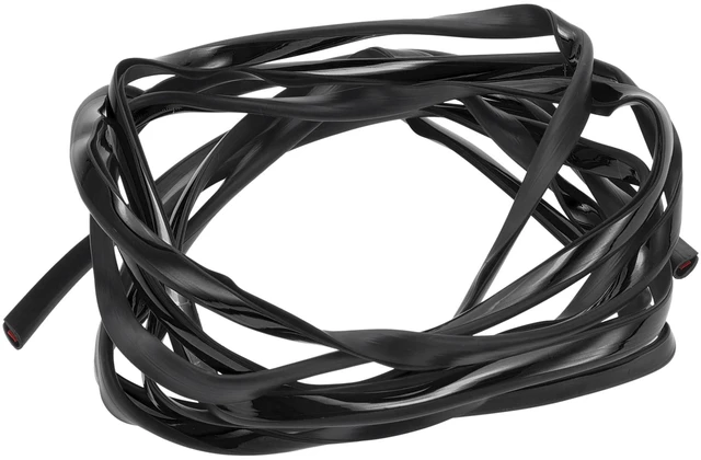 Main image of INFINAUTO Universal Car Door Edge Guards, Exterior 9.84ft U-Shaped Door Scratch Protection Guard PVC Chrome Black, 1 Pc