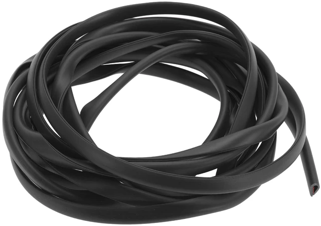 Main image of INFINAUTO Universal Car Door Edge Guards, Exterior 9.84ft U-Shaped Door Scratch Protection Guard PVC Black, 1 Pc