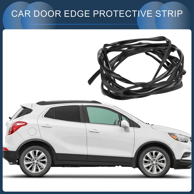 Alt view image 3 of 7 - INFINAUTO Universal Car Door Edge Guards, Exterior 9.84ft U-Shaped Door Scratch Protection Guard PVC Chrome Black, 1 Pc