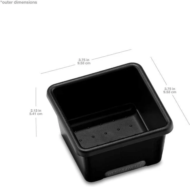 Alt view image 3 of 3 - Mini Storage Bin, Multipurpose Organizer for Kitchen, Bathroom & Office, Organizer for Cutlery, Peeling Tools, Spatulas, Non Slip Base, Durable Easy Clean Plastic, Carbon