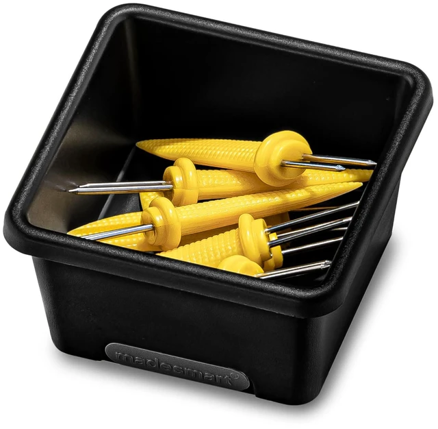 Alt view image 2 of 3 - Mini Storage Bin, Multipurpose Organizer for Kitchen, Bathroom & Office, Organizer for Cutlery, Peeling Tools, Spatulas, Non Slip Base, Durable Easy Clean Plastic, Carbon