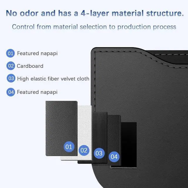 Alt view image 3 of 6 - Norkmdi Car Seat Side Pocket Organizer, PU Leather Multifunctional Small Vehicle Console Side Storage Pouch, Automotive Gap Filler Bag for Cell Phone Sunglasses, Universal for SUV RV Truck (Black)