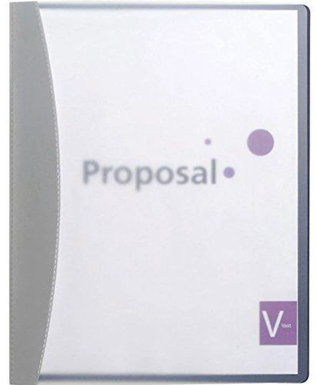 Alt view image 2 of 2 - Hidden Swing Clip Report Cover, Letter Size, Blue (W21537)