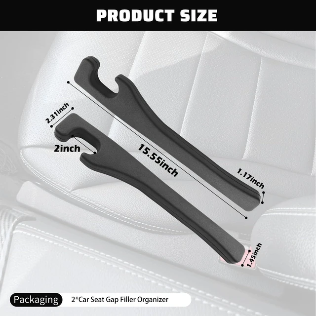 Alt view image 2 of 7 - VKQTS 2026 New Car Seat Gap Filler,2PCS Soft Seat Gap Filler Strip for Block Items Slipping into Gaps,Universal Car Seats Gaps Plug Cars Interior Accessories for Cars SUVs