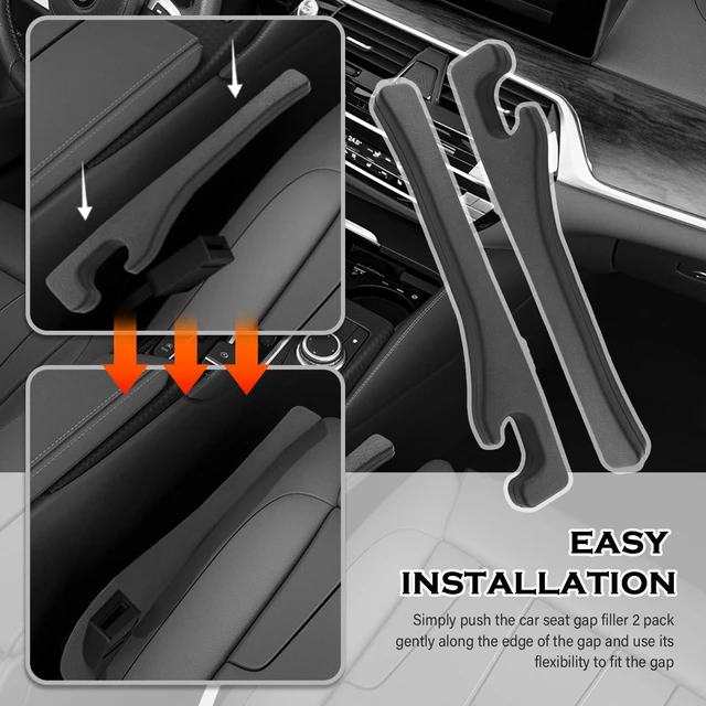 Alt view image 4 of 7 - VKQTS 2026 New Car Seat Gap Filler,2PCS Soft Seat Gap Filler Strip for Block Items Slipping into Gaps,Universal Car Seats Gaps Plug Cars Interior Accessories for Cars SUVs