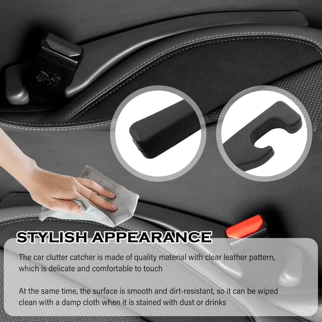 Alt view image 3 of 7 - VKQTS 2026 New Car Seat Gap Filler,2PCS Soft Seat Gap Filler Strip for Block Items Slipping into Gaps,Universal Car Seats Gaps Plug Cars Interior Accessories for Cars SUVs