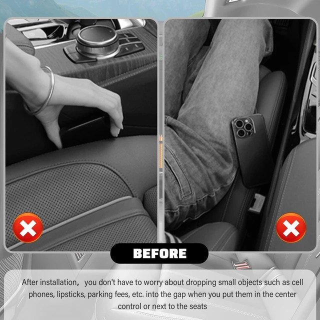 Alt view image 5 of 7 - VKQTS 2026 New Car Seat Gap Filler,2PCS Soft Seat Gap Filler Strip for Block Items Slipping into Gaps,Universal Car Seats Gaps Plug Cars Interior Accessories for Cars SUVs