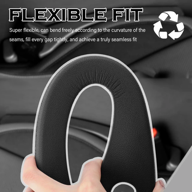 Alt view image 7 of 7 - VKQTS 2026 New Car Seat Gap Filler,2PCS Soft Seat Gap Filler Strip for Block Items Slipping into Gaps,Universal Car Seats Gaps Plug Cars Interior Accessories for Cars SUVs