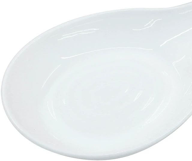 Alt view image 4 of 5 - White Spoon Rest Cooking Spoon Holder, Plastic, 2 Pack | Kitchen Utensil Holder, Dishwasher Safe