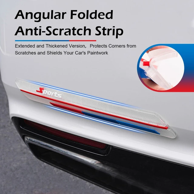 Alt view image 3 of 7 - Pniwuno 2 PCS Car Bumper Guard Strip, Anti-Scratch Bumper Protector Strip, Anti-Collision Car Door Edge Guard Trim, Universal for Most Cars, Sedans, Trucks (Transparent)
