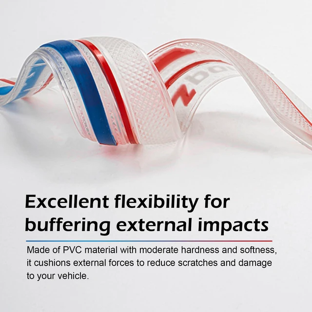 Alt view image 6 of 7 - Pniwuno 2 PCS Car Bumper Guard Strip, Anti-Scratch Bumper Protector Strip, Anti-Collision Car Door Edge Guard Trim, Universal for Most Cars, Sedans, Trucks (Transparent)
