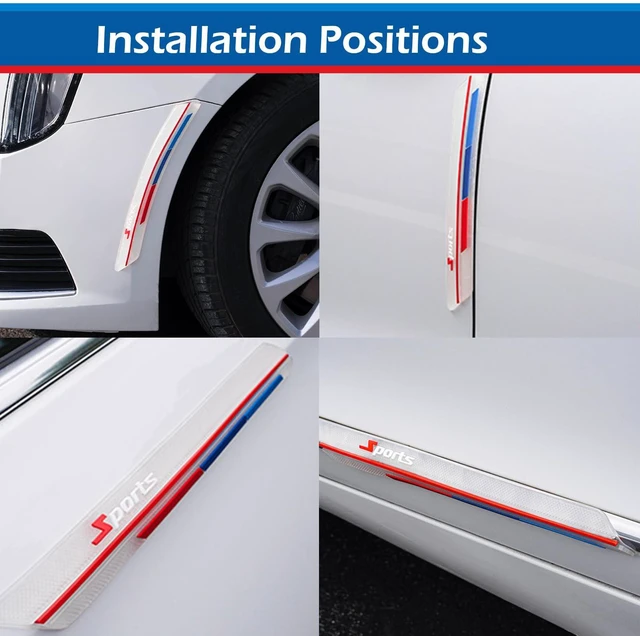 Alt view image 4 of 7 - Pniwuno 2 PCS Car Bumper Guard Strip, Anti-Scratch Bumper Protector Strip, Anti-Collision Car Door Edge Guard Trim, Universal for Most Cars, Sedans, Trucks (Transparent)
