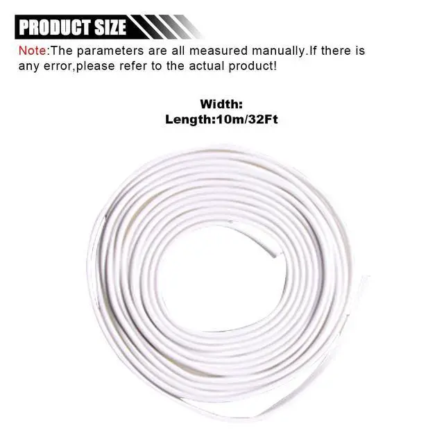 Alt view image 2 of 6 - 32Ft(10M) Edge Protector - Anti-Collision Strip, No Glue Car Entry Guard, Automotive Trim Protective Strip (White)