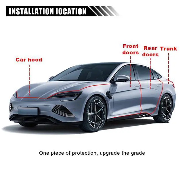 Alt view image 4 of 6 - 32Ft(10M) Edge Protector - Anti-Collision Strip, No Glue Car Entry Guard, Automotive Trim Protective Strip (White)