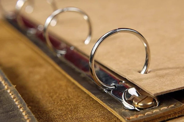 Alt view image 6 of 7 - 2 Inch (9 Pack) Loose Leaf Binder Rings, Keychain Key and Metal Book Nickel Plated Steel BinderRings,Silver, for School, Home, or Office