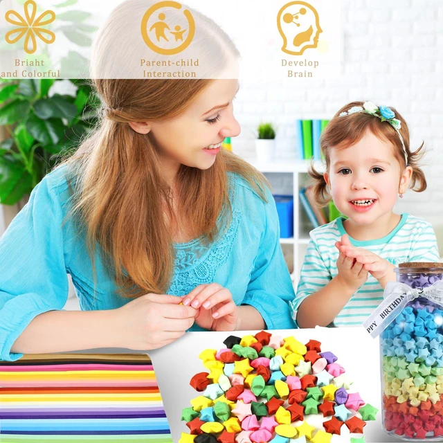 Alt view image 4 of 6 - 1512 Sheets Origami Paper, 27 Colors Double Sided Paper Star Strips | 9.25 x 0.4 Inch Lucky Origami Star Paper Strips Kit for DIY Hand Art Crafts Great Gift Festival Decoration