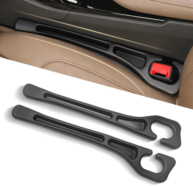 Main image of Car Seat Gap Filler Set of 2, 3-in-1 Seat Gap Filler with Organizer & Hook, Soft Foam Gap Stopper Universal Fit for Car SUV Truck, Prevent Items Dropping Between Seat and Console