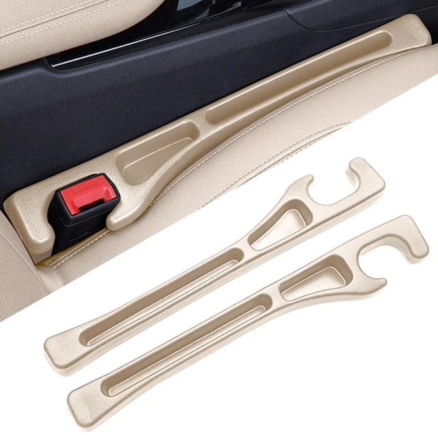 Main image of ROCKHUGO Seat Gap Fillers with Seat Belt Holes,No Drop Seat Guard for Cars,Car Side Seat Gap Filler Organizer 2 Pack (Beige)