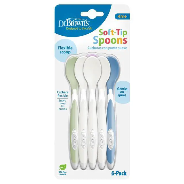 Alt view image 2 of 7 - Designed to Nourish Soft-Tip Toddler Feeding Spoons, 6-Pack