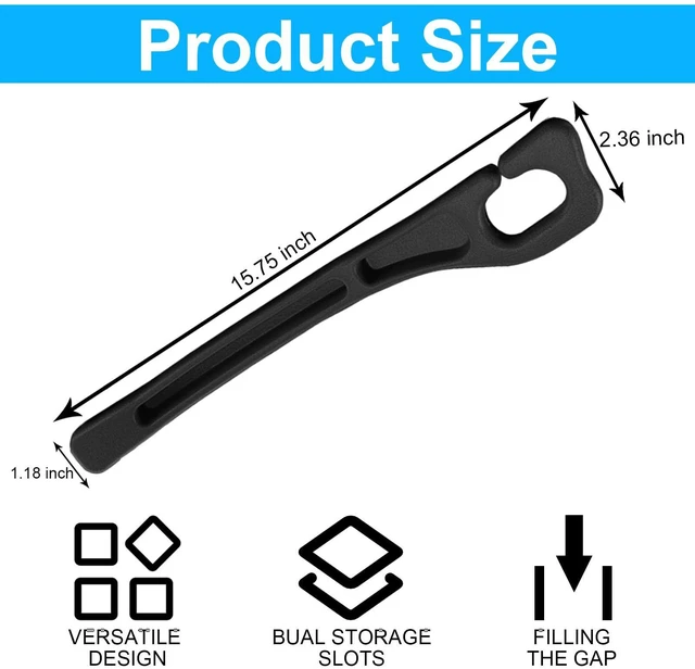 Alt view image 2 of 5 - Tesdluy Car Seat Gap Filler Set of 2, Multifunctional Seat Side Gap Seam Filler Organizer with Phone Holder, Universal Fit Fill The Gap Between Seat & Console for Car, SUV, Truck