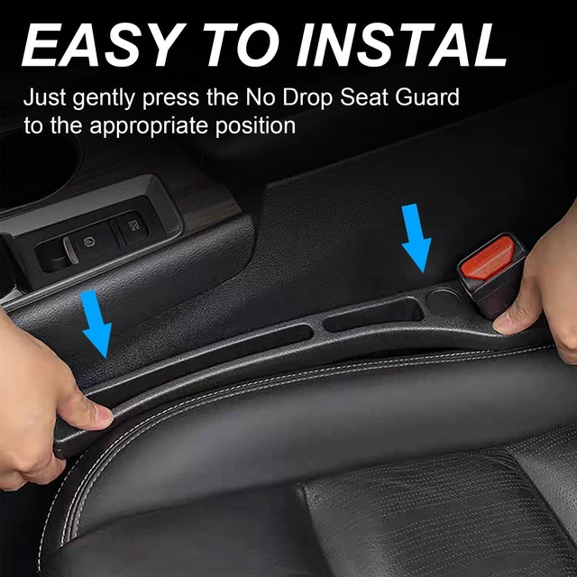 Alt view image 3 of 5 - Tesdluy Car Seat Gap Filler Set of 2, Multifunctional Seat Side Gap Seam Filler Organizer with Phone Holder, Universal Fit Fill The Gap Between Seat & Console for Car, SUV, Truck