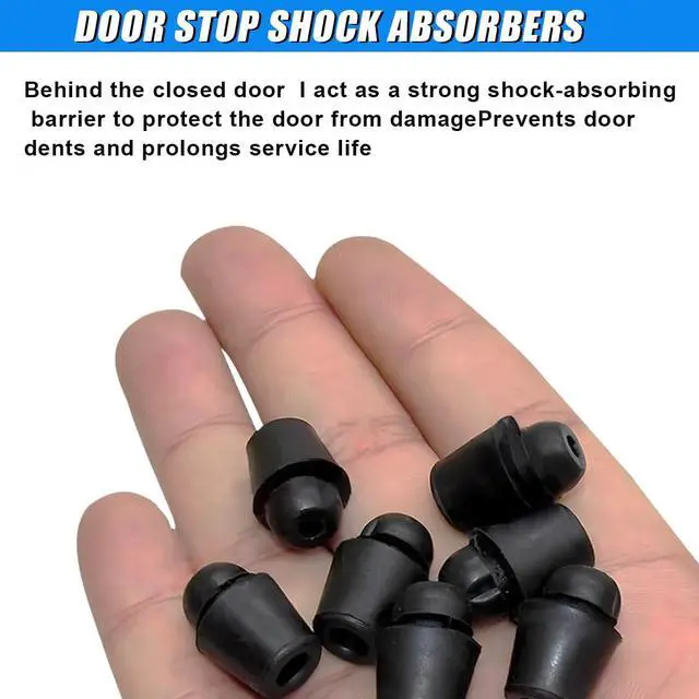 Alt view image 3 of 6 - ZIMISI Car Door Bumper Shock Absorbers, 0.7" x 0.5" Rubber Door Slam Stopper, Front Rear Door Shock Absorber Soundproof Protector Buffer Pads, Car Bumper Protection Accessories for Most Cars (10PCS)