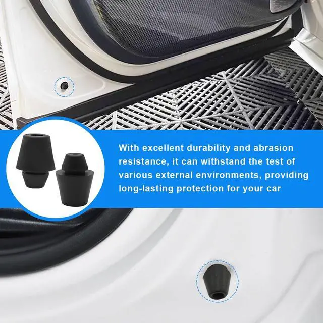 Alt view image 6 of 6 - ZIMISI Car Door Bumper Shock Absorbers, 0.7" x 0.5" Rubber Door Slam Stopper, Front Rear Door Shock Absorber Soundproof Protector Buffer Pads, Car Bumper Protection Accessories for Most Cars (10PCS)