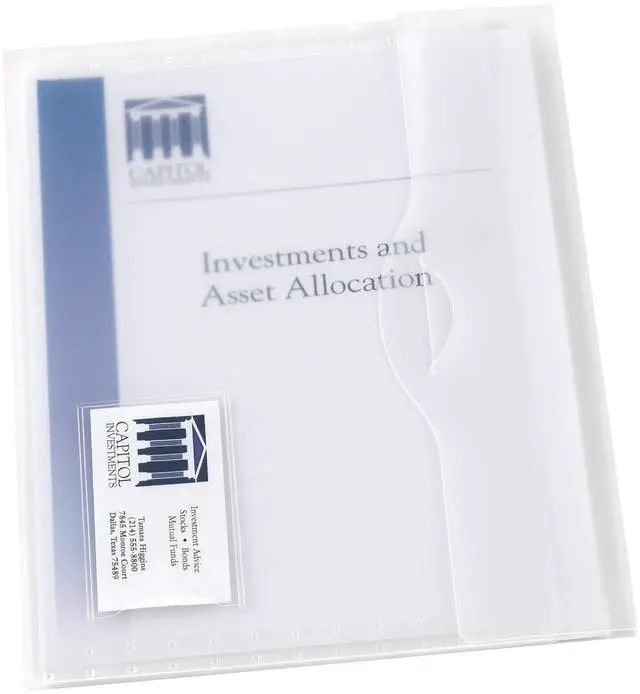 Main image of Translucent Document Wallet, Clear Travel Document Organizer, Holds up to 50 Pages (72278)
